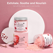 Exfoliante grande de gran valor, aroma personalizado a granel, blanqueamiento natural, exfoliante, gel exfoliante de fresa, exfoliante corporal de limpieza profunda